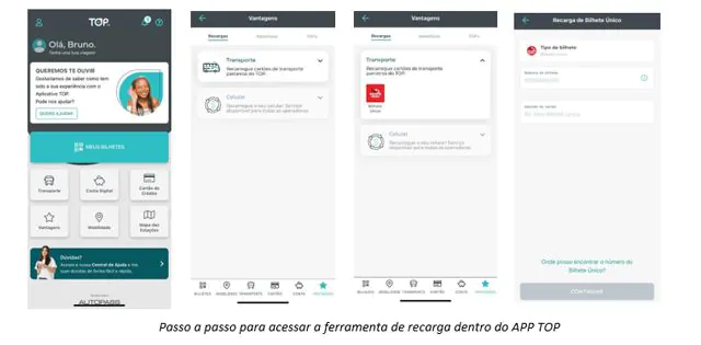 Plataforma TOP agora permite recarga para Bilhete Único