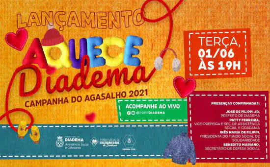 Campanha do Agasalho “Aquece Diadema” terá início na próxima terça