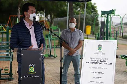 Santo André entrega área de lazer no bairro Camilópolis