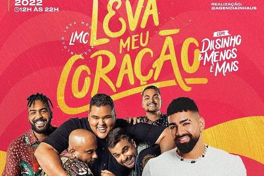 Dilsinho e o Grupo Menos é Mais são as atrações da Arena Carnaval SP dia 19 de fevereiro