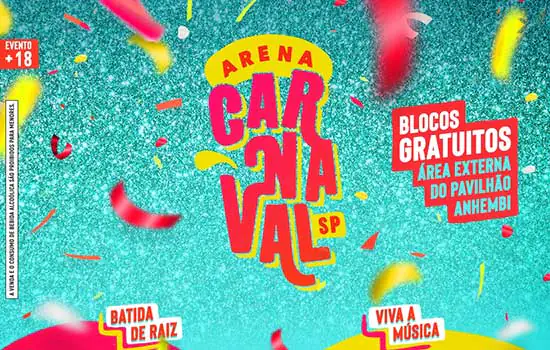 Confirmada a primeira edição da Arena Carnaval SP nos dias 23 e 24 de fevereiro