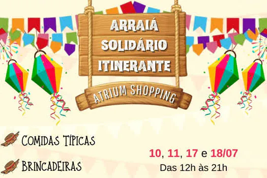 Clima de Festa Julina cheio de solidariedade invade Atrium Shopping