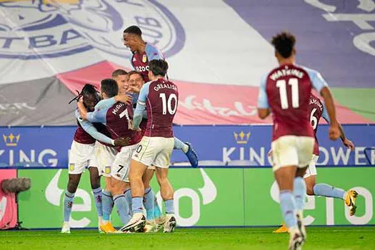 Com gol nos acréscimos, Aston Villa vence Leicester e se mantém 100% na Premier League