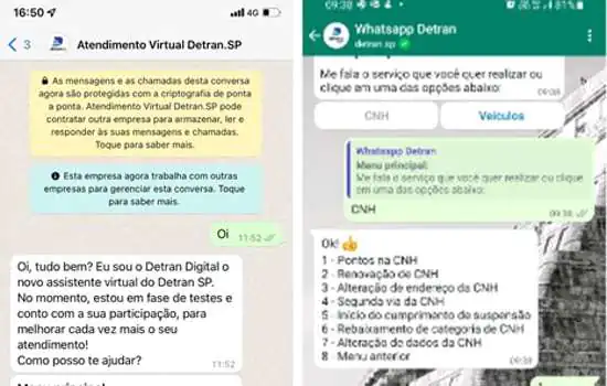 Detran.SP está agora no WhatsApp para o cidadão acessar 11 serviços na palma da mão