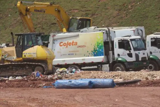 Semasa retoma visitas ao Aterro Sanitário de Santo André