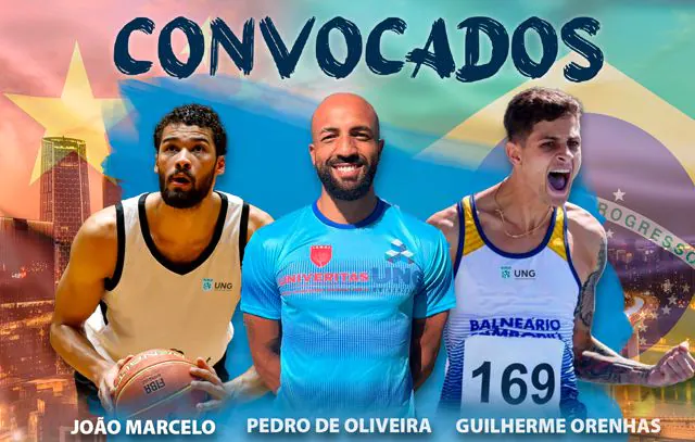 Atletas da UNG representam o Brasil em competição na China