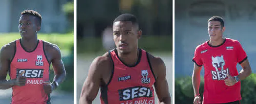 Três atletas do Sesi-SP vão representar o Brasil no Campeonato Sul-Americano de Atletismo