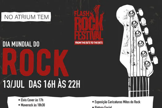 Atrium Shopping comemora o Dia Mundial do Rock