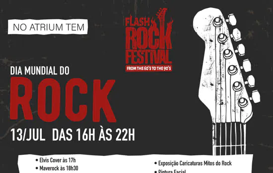 Atrium Shopping comemora o Dia Mundial do Rock