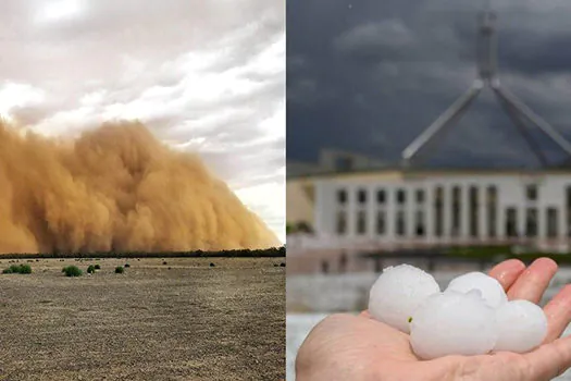 Após fogo, Austrália tem tempestades de granizo e areia