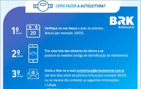 Serviço de autoleitura facilita o controle mensal das contas de água e esgoto em Mauá