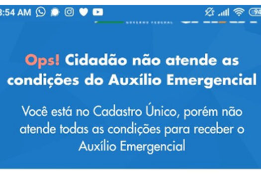 Usuários do Twitter protestam por terem auxílio emergencial negado