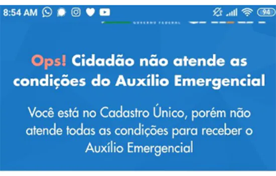 Usuários do Twitter protestam por terem auxílio emergencial negado