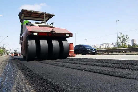 Santo André firma convênio com Governo para acabar obras de recapeamento na Av dos Estados