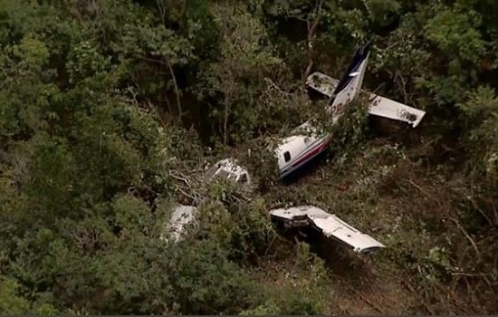 Avião cai em fazenda de Nelson Piquet