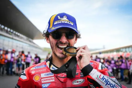 Bagnaia vence corrida e fatura pontuação máxima na etapa de Portugal da MotoGP