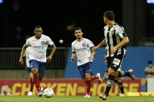 Com gol de pênalti no final, Bahia vence Botafogo por 1 a 0