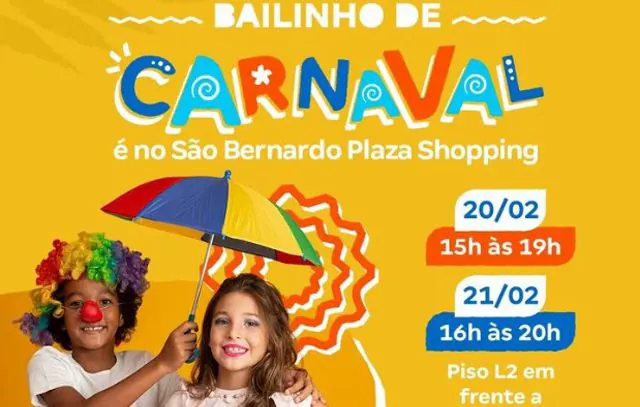 Bailinho de Carnaval do São Bernardo Plaza chega com banda ao vivo e muita diversão