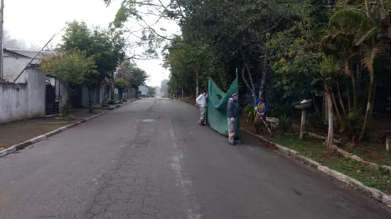 Rua Eugênio Roncon recebe manutenções em Ribeirão Pires