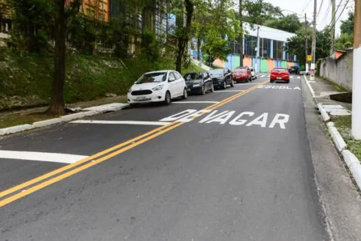 São Bernardo conclui obras de recapeamento asfáltico no bairro Estoril