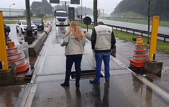 Ipem-SP verifica balança dinâmica na Rodovia dos Imigrantes (SP 160)