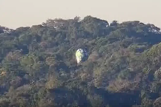 Ecovias registra queda de balão em São Bernardo do Campo