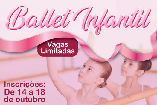 Escola de Dança de Ribeirão Pires abre inscrições para Ballet Infantil