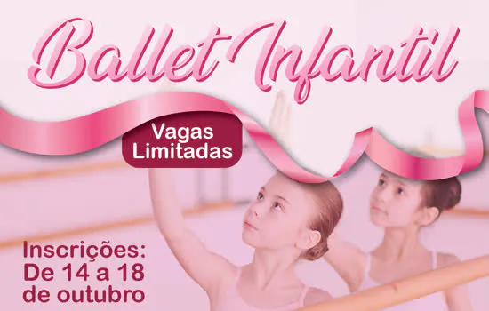 Escola de Dança de Ribeirão Pires abre inscrições para Ballet Infantil