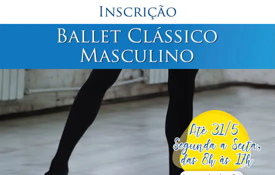 Ribeirão Pires tem inscrições para Oficina de Ballet Clássico Masculino