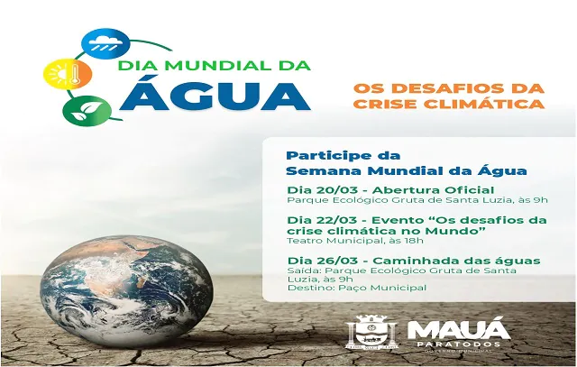 Debate e caminhada marcam celebração do Dia Mundial da Água em Mauá