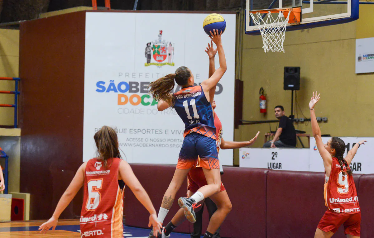 São Bernardo é campeão do basquete masculino e feminino dos Jogos Abertos