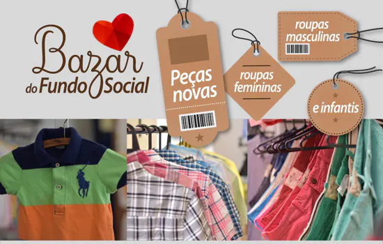 Fundo Social de Ribeirão Pires realiza bazar de roupas até dia 14