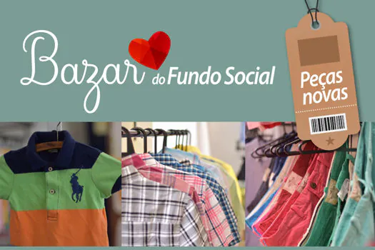 Bazar de roupas do Fundo Social de Ribeirão Pires segue até 28/08