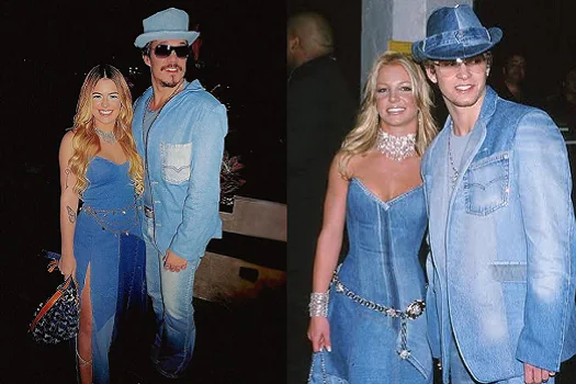 Viih Tube e Eliezer recriam famoso figurino de Britney Spears e Justin Timberlake