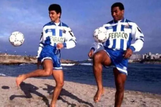 Após divergência, Mauro Silva e Bebeto se emocionam em homenagem do Deportivo La Coruña