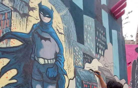 Beco do Batman ganhará nova pintura em muro de galeria de arte