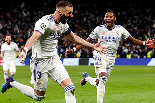 Com hat-trick e recorde de Benzema, Real vira e elimina PSG na Champions League