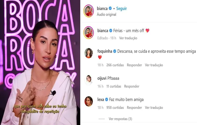 Bianca Andrade anuncia cirurgia e decide se afastar das redes sociais