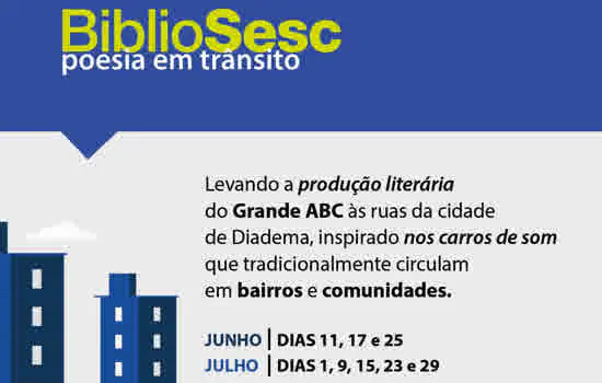 Sesc da voz ao BiblioSesc distribuindo poesia nas ruas de Diadema com “Poesia em Trânsito”