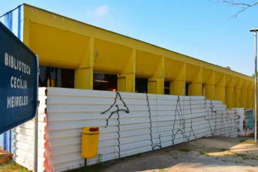 Biblioteca Cecília Meireles, em Santo André, passa por obras de modernização