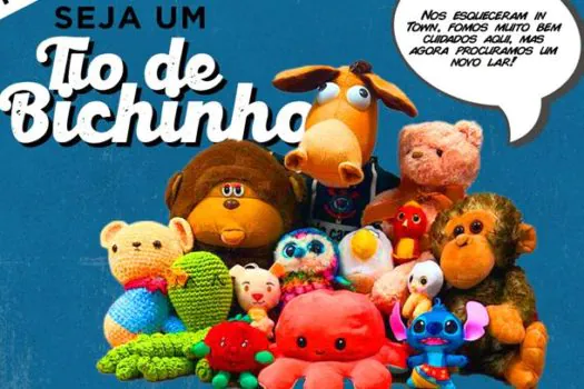 Shopping lança ação online para doação de bichos de pelúcia esquecidos no empreendimento