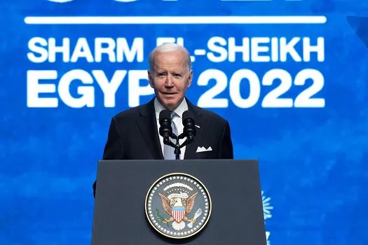 Na COP-27, Biden diz que EUA lidam com mudanças climáticas de forma urgente