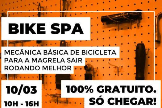 ‘Bike Spa’ oferece revisão básica gratuita para cicloentregadores na Estação Eucaliptos