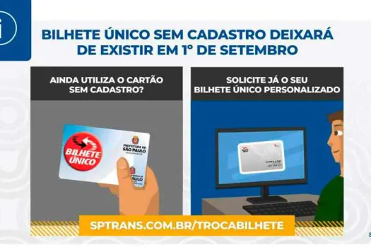 Descomplica SP fará o cadastramento do Bilhete Único Comum mediante agendamento