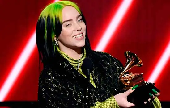 Grammy 2020: Cantora de 18 anos ganhou 5 prêmios. A noite foi de Billie Eilish