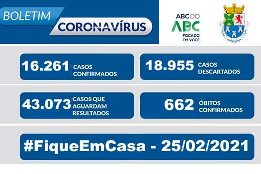 NOTA OFICIAL CORONAVÍRUS – Prefeitura de Diadema 25/02/21