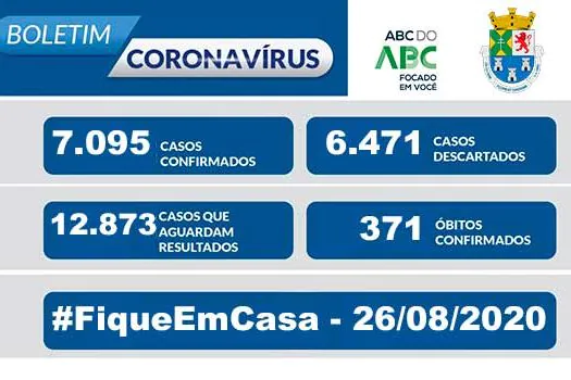 NOTA OFICIAL CORONAVÍRUS – Prefeitura de Diadema 26/8