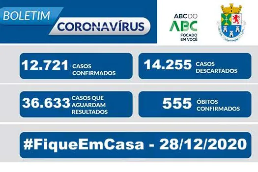 NOTA OFICIAL CORONAVÍRUS – Prefeitura de Diadema 28/12