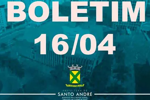 Covid-19 | Boletim Santo André | 16/04