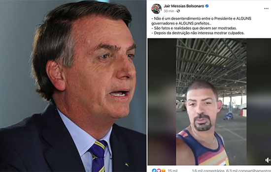 Autor de vídeo com fake news republicado no twitter de Bolsonaro diz que agiu sozinho